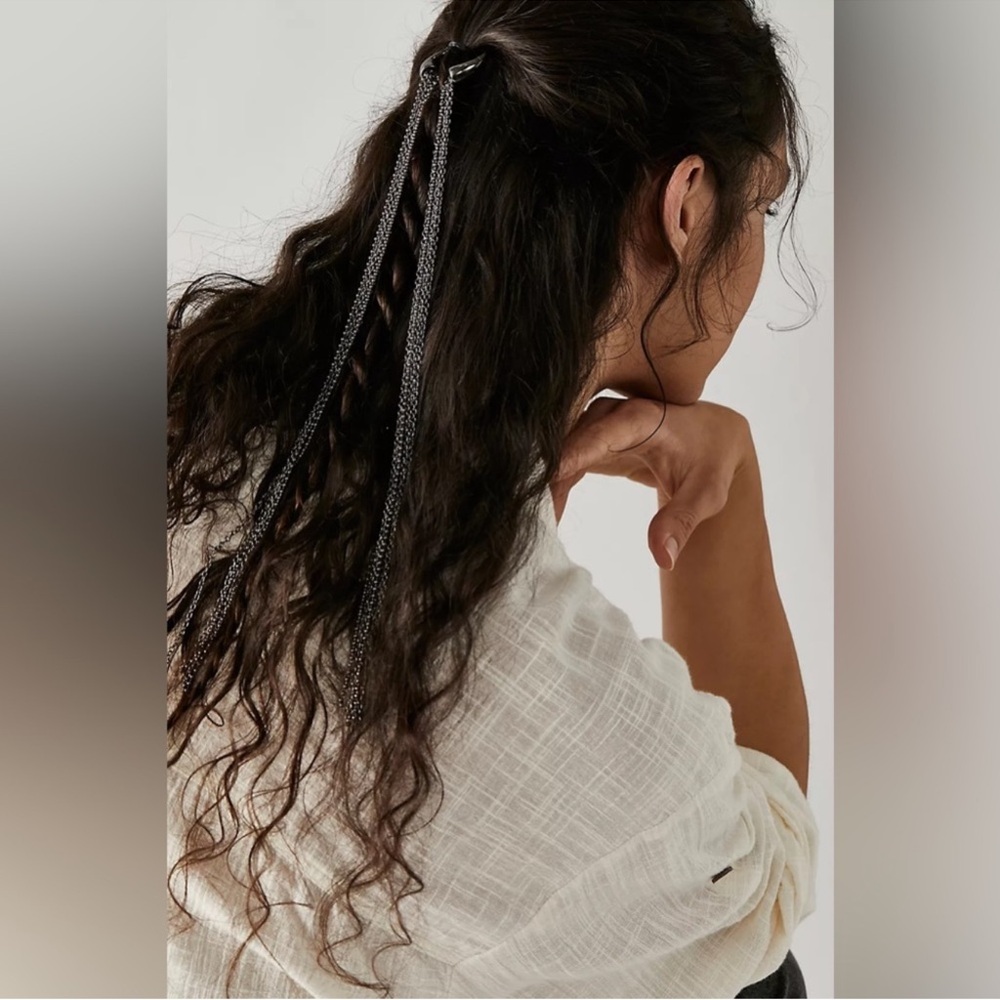 New🌟Free People-Broadway Chain Hair Accessory-Gold